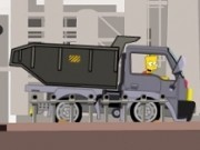 camion cu remorca in cursa de transport