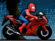 spiderman pe motocicleta