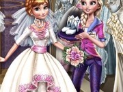 frozen elsa pregateste nunta anna din regatul de gheata