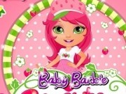 frumoasa bebelusa barbie in costumele capsunica