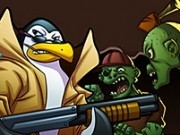 zombi de distrus cu soldatii pinguini
